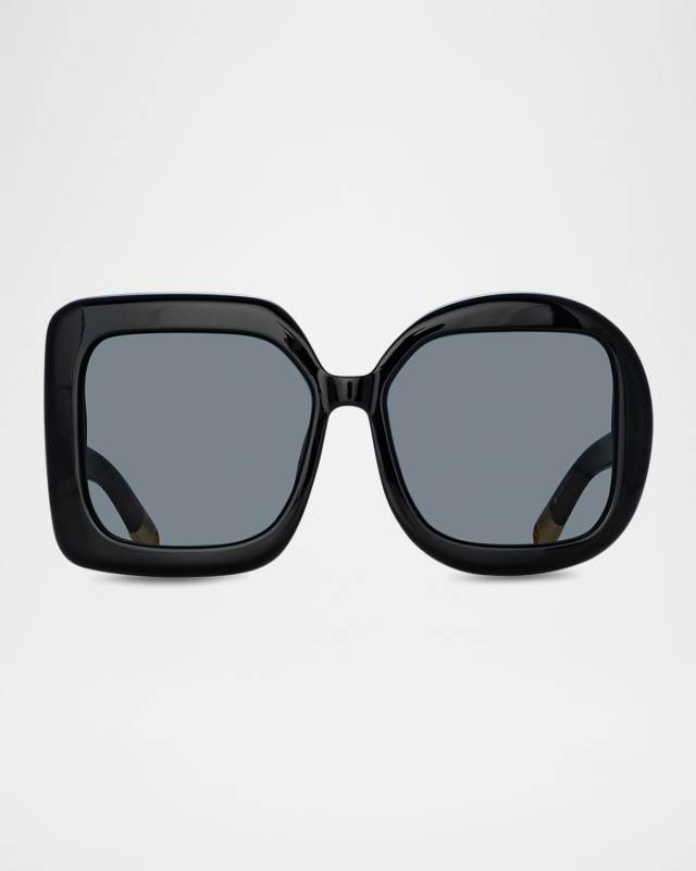Carre Retro Square Acetate Sunglasses